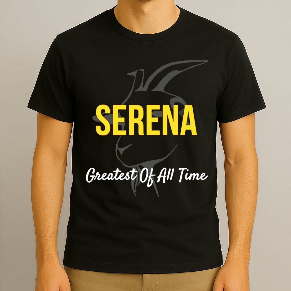 Serena Greatest Of All Time GOAT Serena Williams Professional Tennis Player T-Shirt