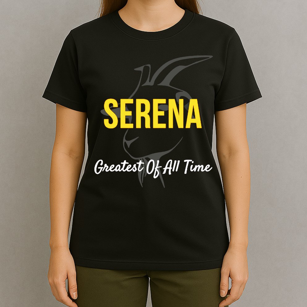 Serena Greatest Of All Time GOAT Serena Williams Professional Tennis Player T-Shirt