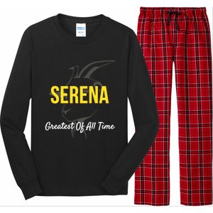 Serena Greatest Of All Time GOAT Serena Williams Professional Tennis Player Long Sleeve Pajama Set