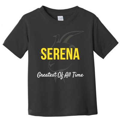 Serena Greatest Of All Time GOAT Serena Williams Professional Tennis Player Toddler T-Shirt