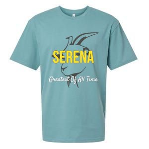 Serena Greatest Of All Time GOAT Serena Williams Professional Tennis Player Sueded Cloud Jersey T-Shirt