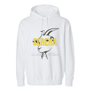 Serena Greatest Of All Time GOAT Serena Williams Professional Tennis Player Garment-Dyed Fleece Hoodie