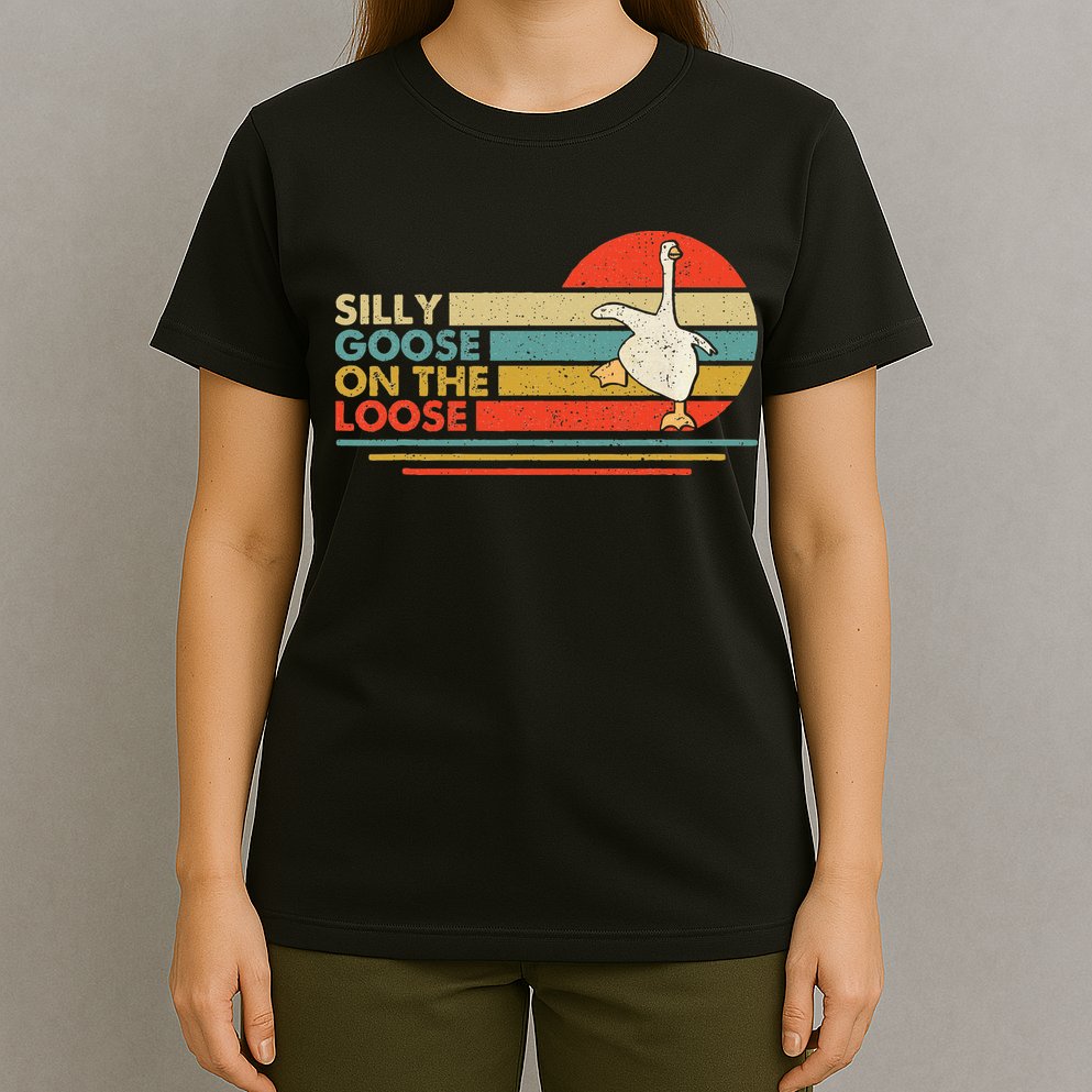Silly Goose On The Loose Funny Silly Goose Honk University T-Shirt