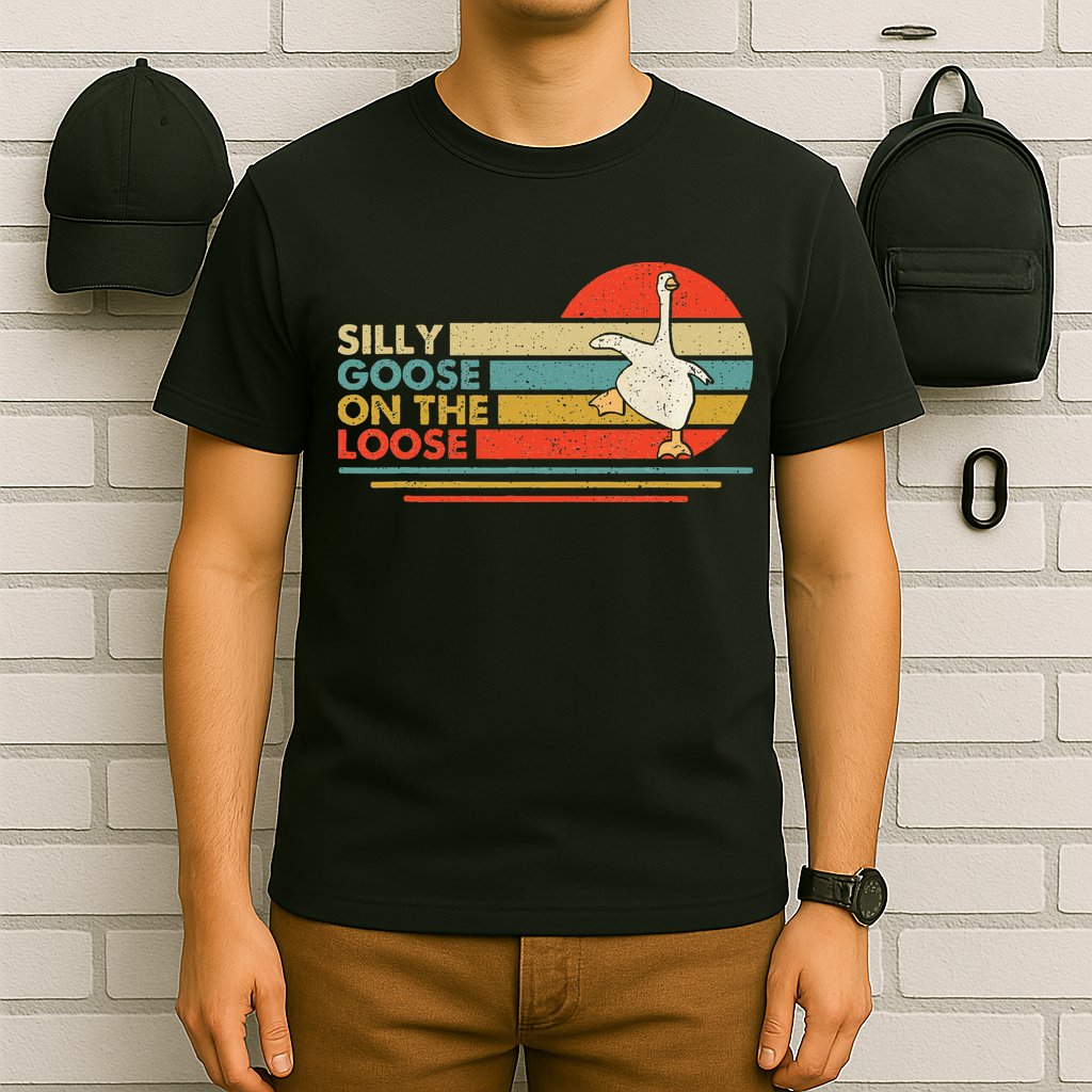 Silly Goose On The Loose Funny Silly Goose Honk University T-Shirt