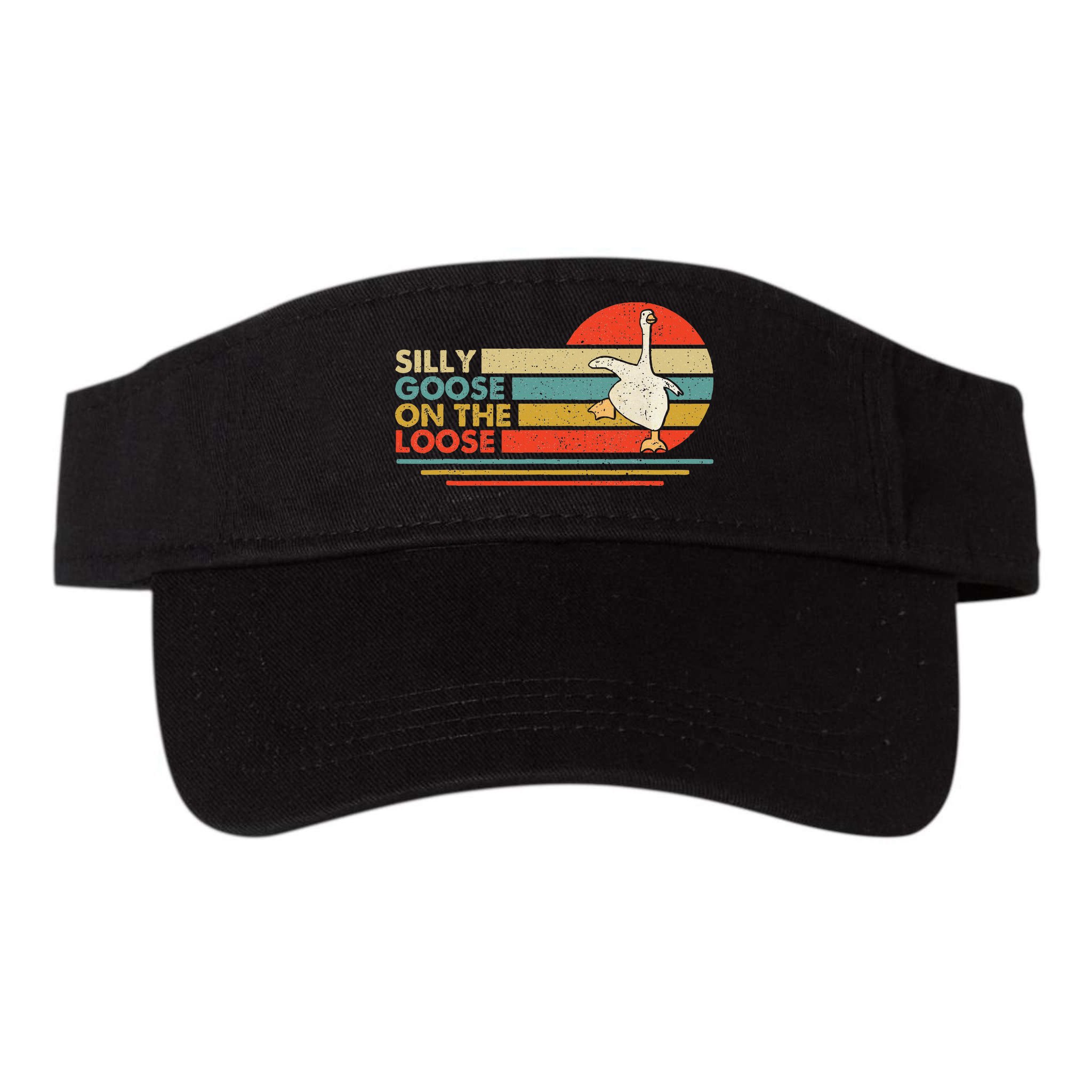 Silly Goose On The Loose Funny Silly Goose Honk University Visor
