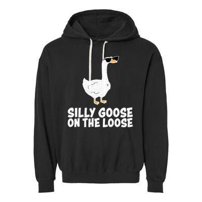 Silly Goose On The Loose Garment-Dyed Fleece Hoodie