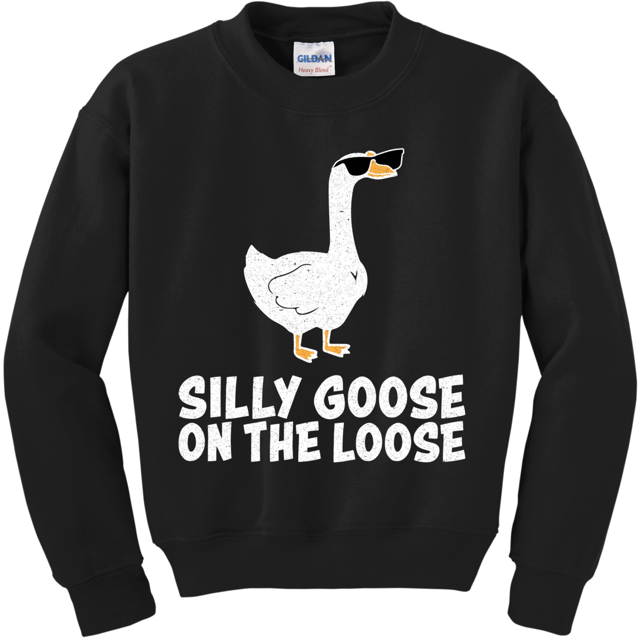 Silly Goose On The Loose Kids Sweatshirt