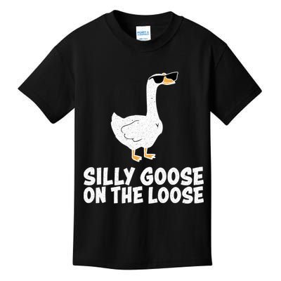 Silly Goose On The Loose Kids T-Shirt