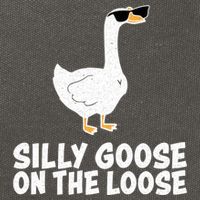 Silly Goose On The Loose Cotton Canvas Backpack
