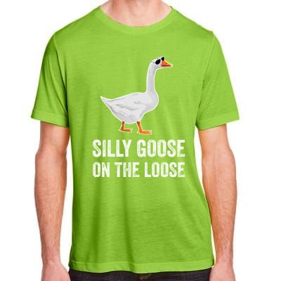 Silly Goose On The Loose Funny Goose Adult ChromaSoft Performance T-Shirt