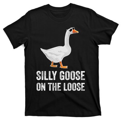 Silly Goose On The Loose Funny Goose T-Shirt