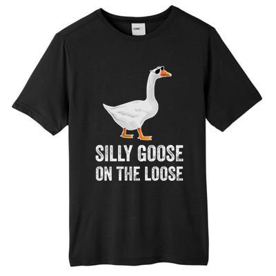 Silly Goose On The Loose Funny Goose Tall Fusion ChromaSoft Performance T-Shirt