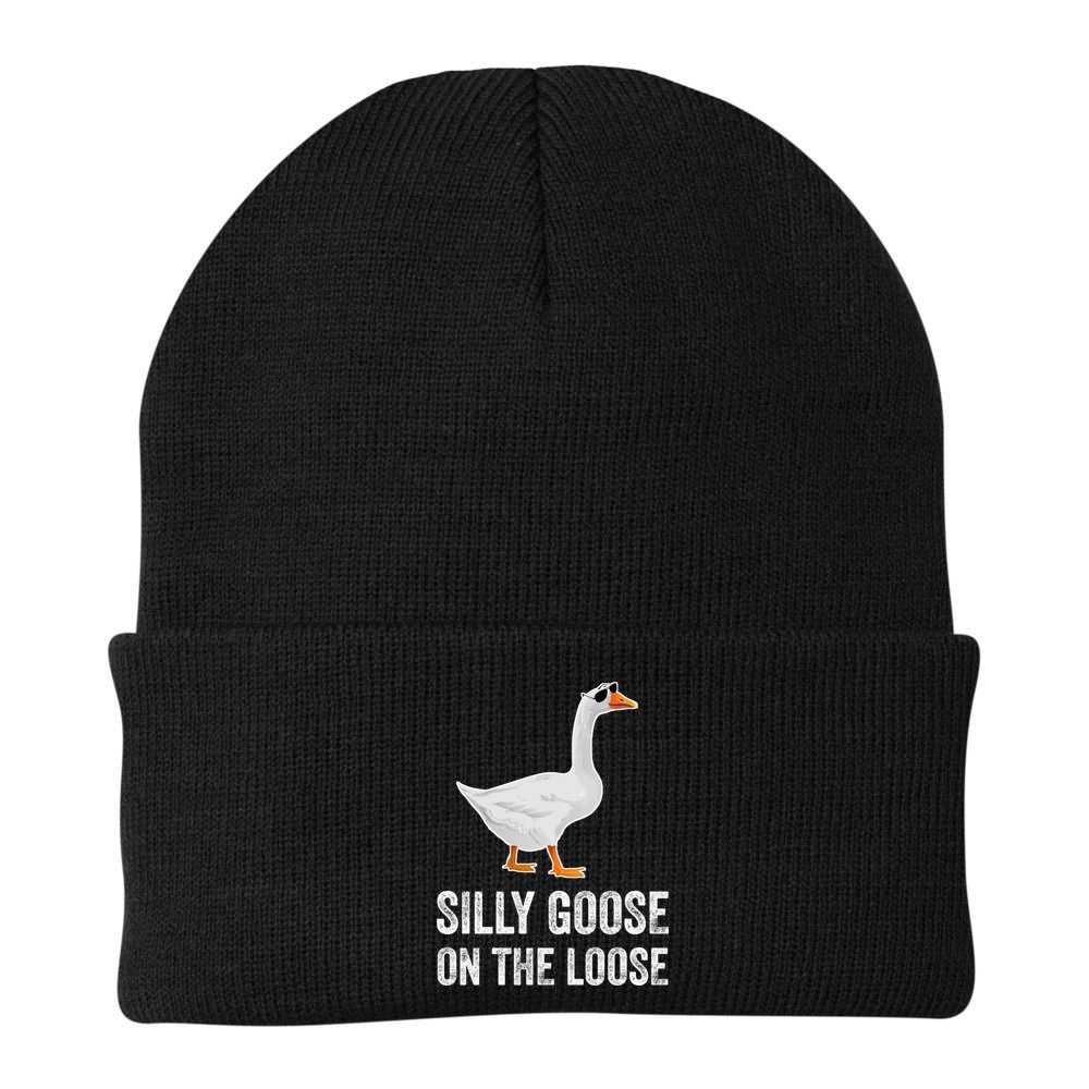 Silly Goose On The Loose Funny Goose Beanie