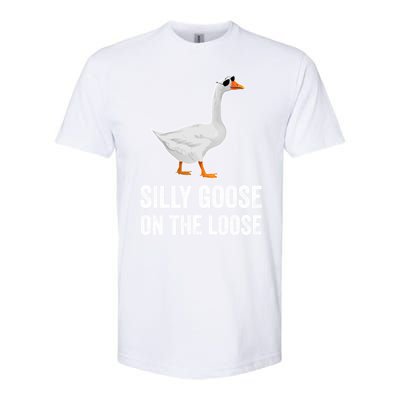 Silly Goose On The Loose Funny Goose Softstyle CVC T-Shirt