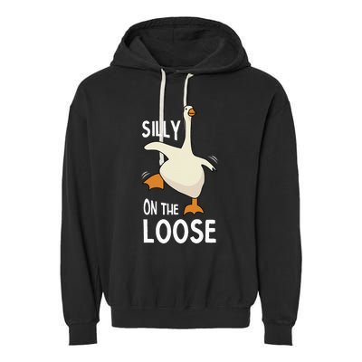 Silly Goose On The Loose Garment-Dyed Fleece Hoodie