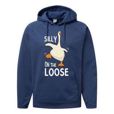 Silly Goose On The Loose Performance Fleece Hoodie