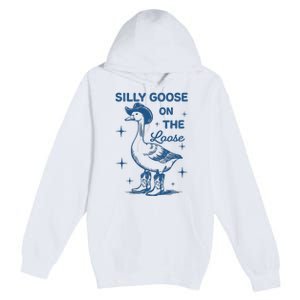 Silly Goose On The Loose Premium Pullover Hoodie