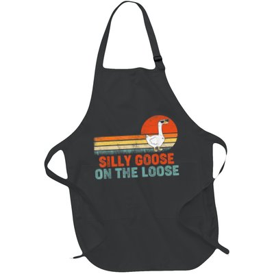 Silly Goose On The Loose Vintage Retro Sunset Apron
