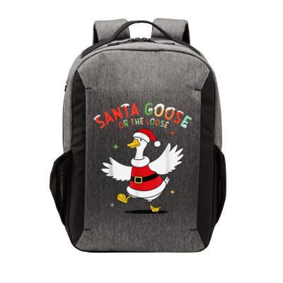 Santa Goose On The Loose Funny Goose Sarcastic Christmas Vector Backpack