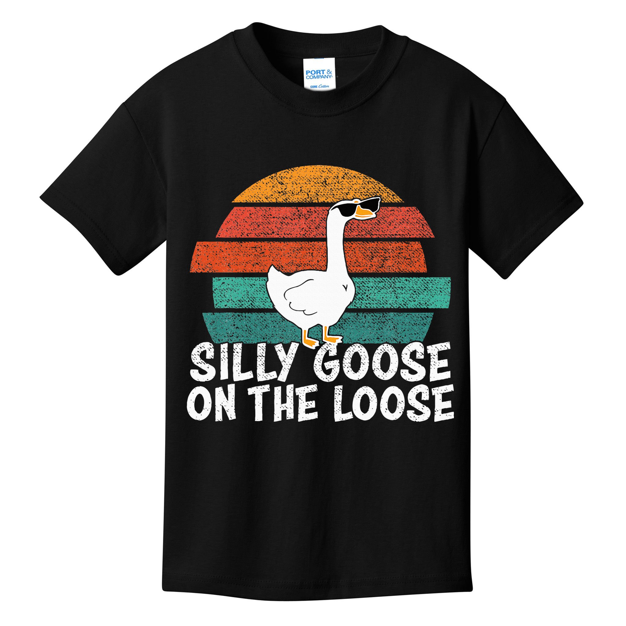 Silly Goose On The Loose Kids T-Shirt