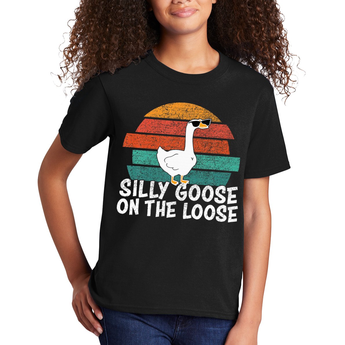 Silly Goose On The Loose Kids T-Shirt