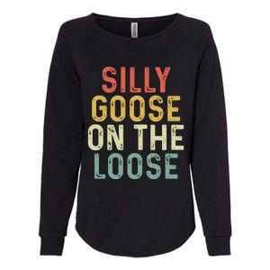 Silly Goose On The Loose Retro Womens California Wash Sweatshirt