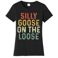 Silly Goose On The Loose Retro Women's T-Shirt