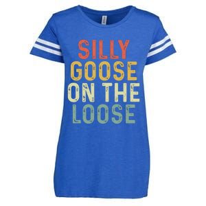 Silly Goose On The Loose Retro Enza Ladies Jersey Football T-Shirt