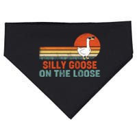 Silly Goose On The Loose Funny Saying Gift USA-Made Doggie Bandana