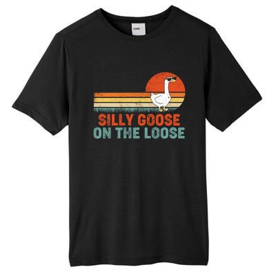 Silly Goose On The Loose Funny Saying Gift Tall Fusion ChromaSoft Performance T-Shirt