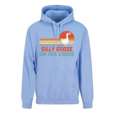 Silly Goose On The Loose Funny Saying Gift Unisex Surf Hoodie