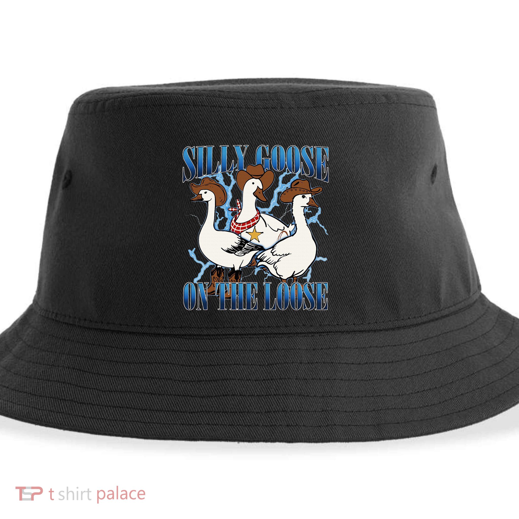 Silly Goose On The Loose Retro Groovy Silly Goose Club Sustainable Bucket Hat
