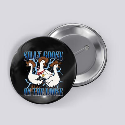 Silly Goose On The Loose Retro Groovy Silly Goose Club Button