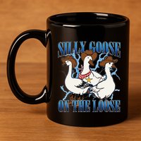 Silly Goose On The Loose Retro Groovy Silly Goose Club 11oz C Handle Ceramic Mug