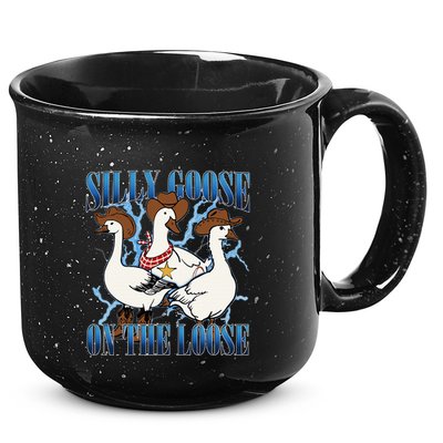 Silly Goose On The Loose Retro Groovy Silly Goose Club 15oz Campfire Ceramic Mug