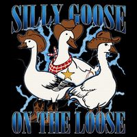 Silly Goose On The Loose Retro Groovy Silly Goose Club Flat Bill Trucker Hat