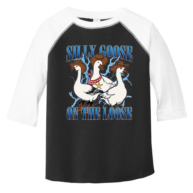 Silly Goose On The Loose Retro Groovy Silly Goose Club Toddler Fine Jersey T-Shirt