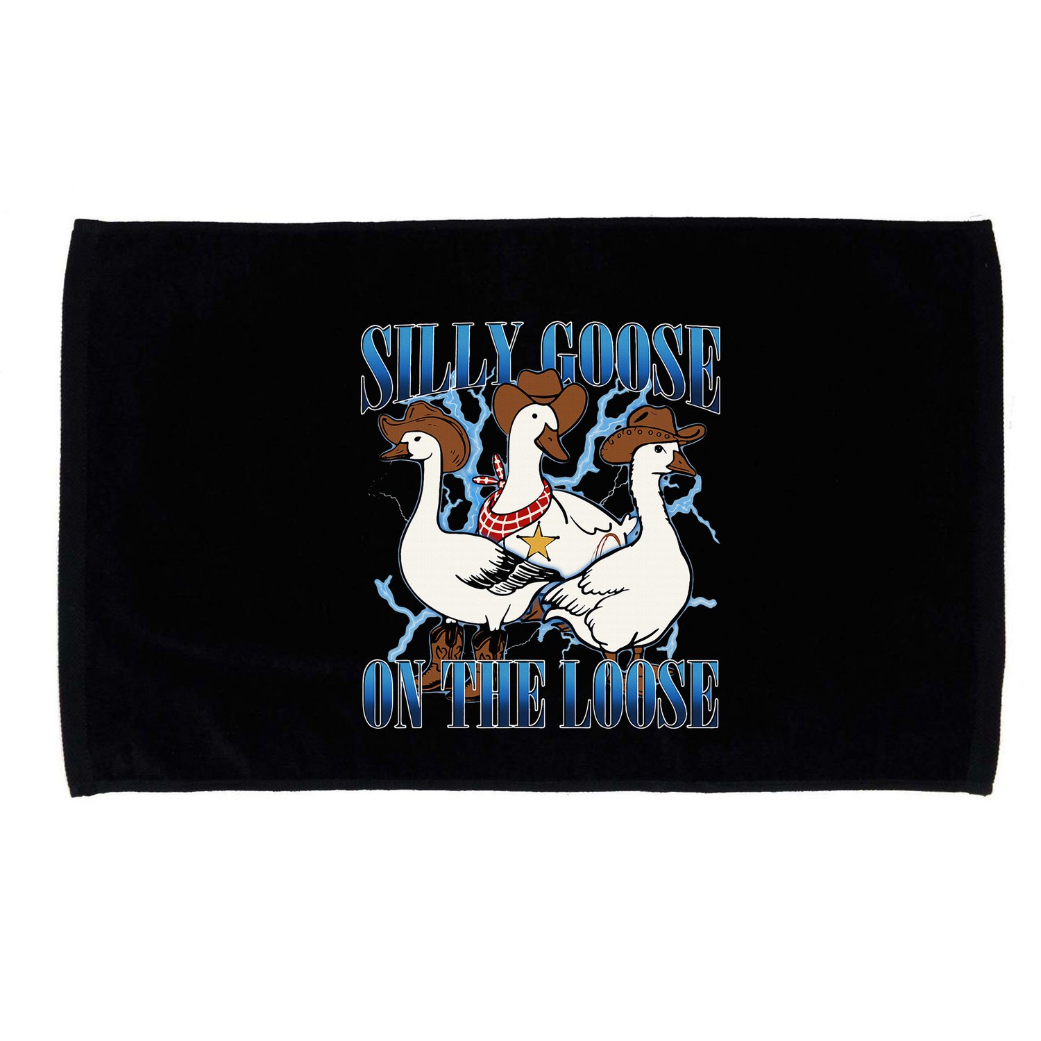 Silly Goose On The Loose Retro Groovy Silly Goose Club Microfiber Hand Towel