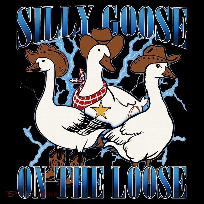 Silly Goose On The Loose Retro Groovy Silly Goose Club Short Acrylic Beanie