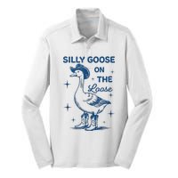 Silly Goose On The Loose Silk Touch Performance Long Sleeve Polo