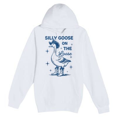 Silly Goose On The Loose Premium Pullover Hoodie