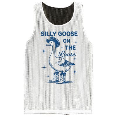 Silly Goose On The Loose Mesh Reversible Basketball Jersey Tank