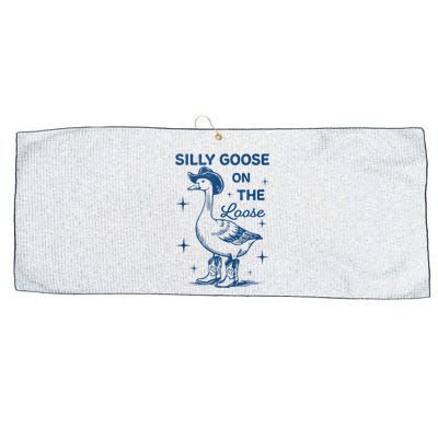 Silly Goose On The Loose Large Microfiber Waffle Golf Towel