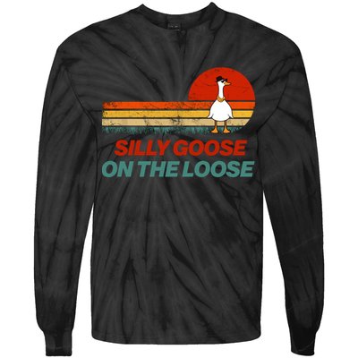 Silly Goose On The Loose Tie-Dye Long Sleeve Shirt