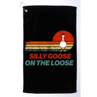 Silly Goose On The Loose Golf Towel
