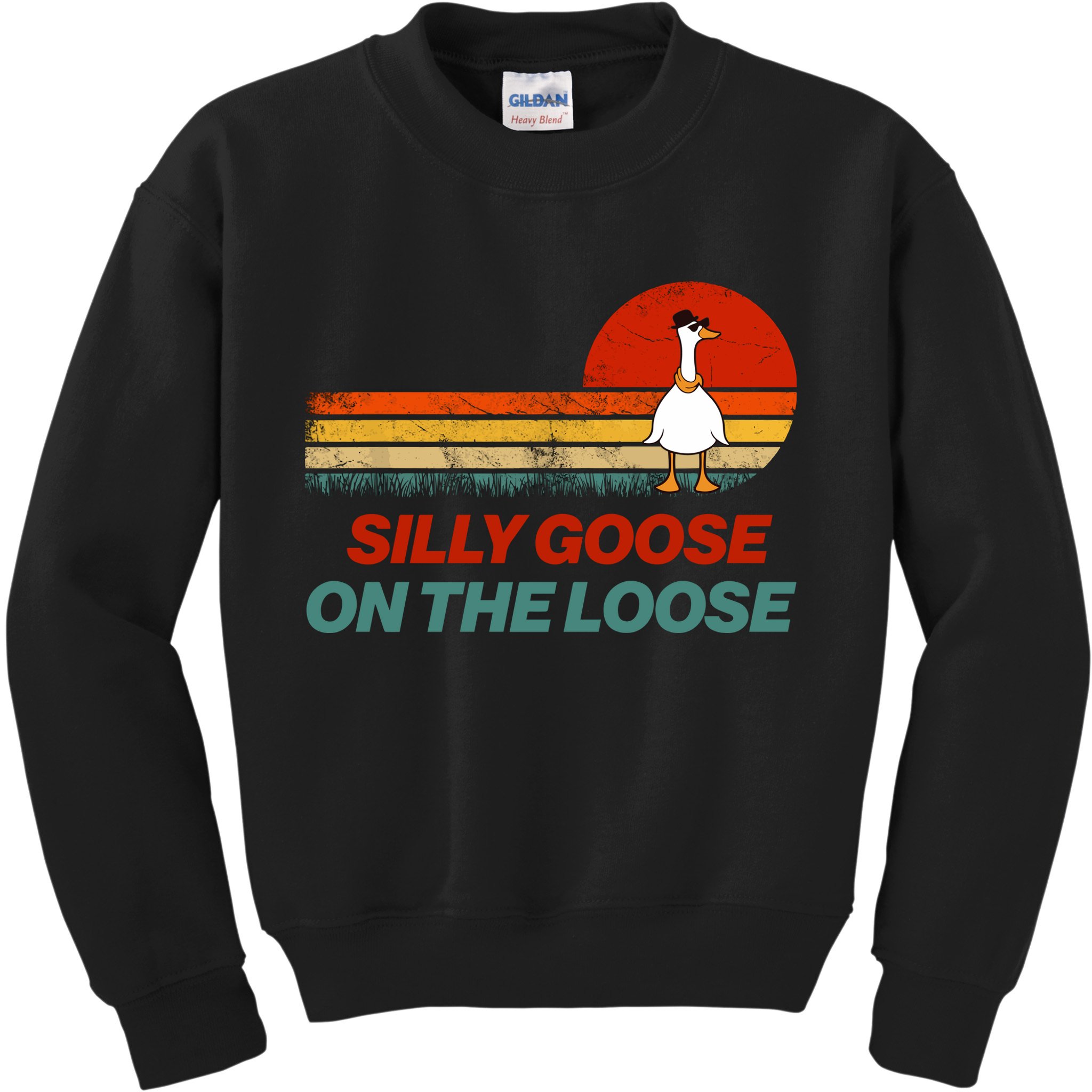 Silly Goose On The Loose Kids Sweatshirt