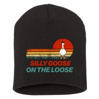 Silly Goose On The Loose Short Acrylic Beanie