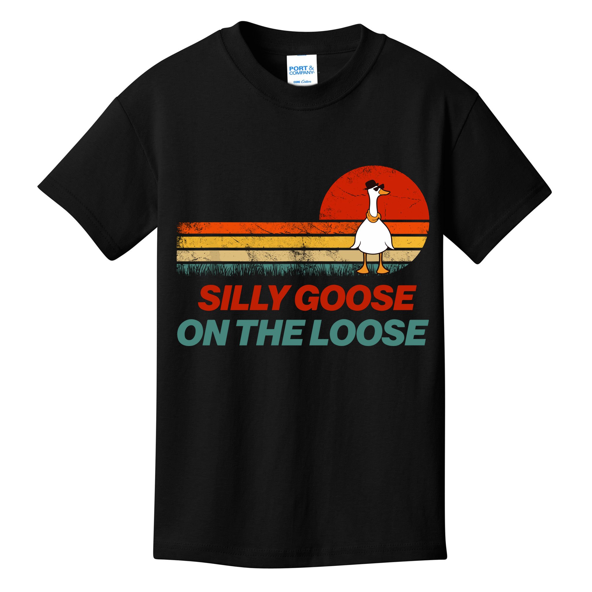 Silly Goose On The Loose Kids T-Shirt
