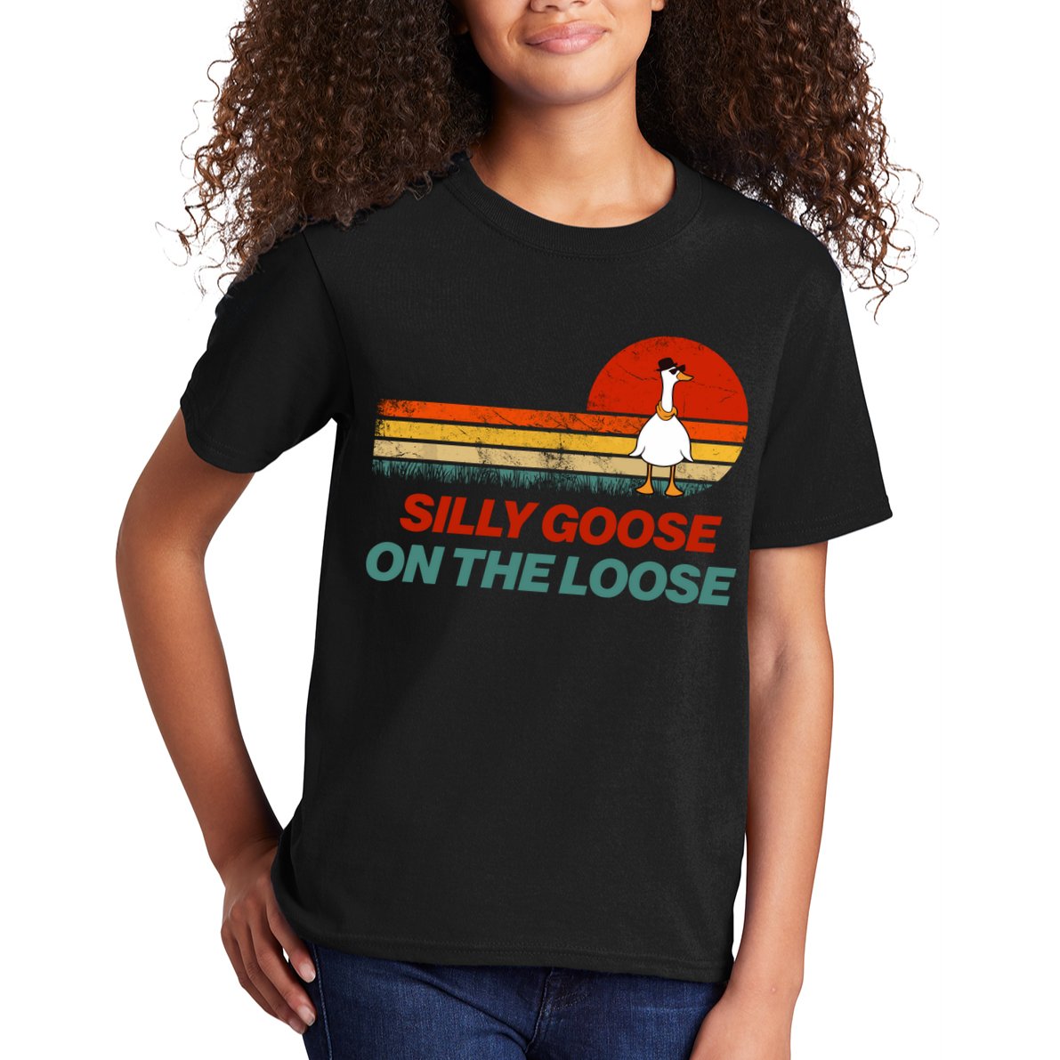 Silly Goose On The Loose Kids T-Shirt