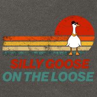 Silly Goose On The Loose Cotton Canvas Backpack